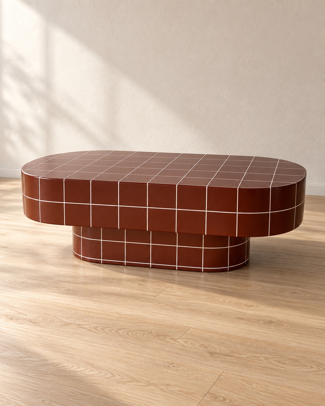 Red Tile-Effect Capsule Coffee Table — hero